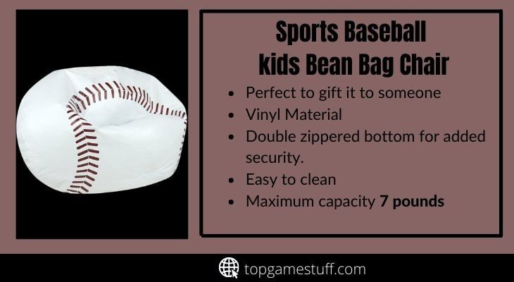 Sports baseball kids bean bag gaming chair