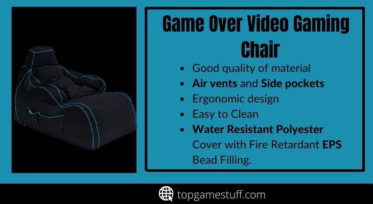 Game over beanbag chair