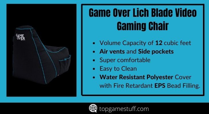 Game over Lich blade video gaming chair