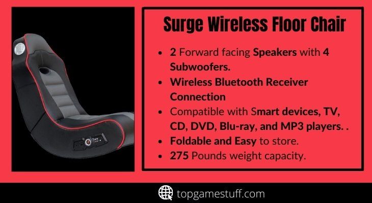 Surge Wireless rocking floor gaming chair