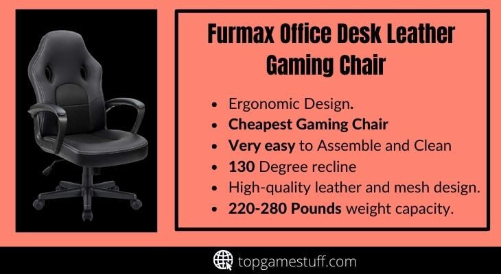 Furmax office desk leather gaming chair