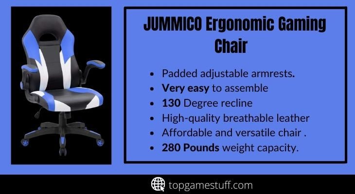 Jummico ergonomic gaming chair