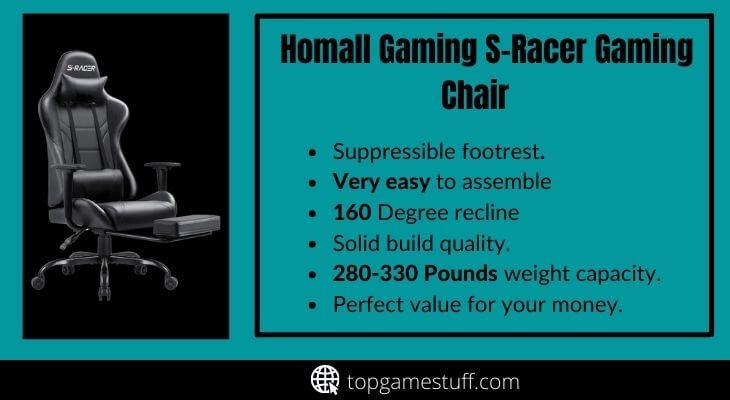 homall s racer gaming chair