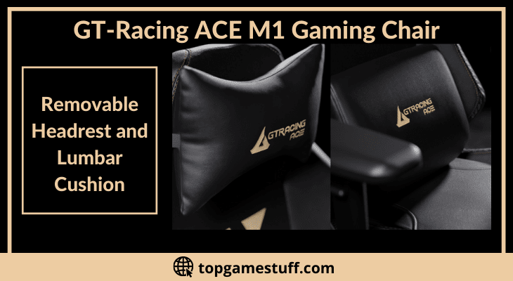 GT-Racing Ace M1 gaming chair with adjustable headrest and lumbar support