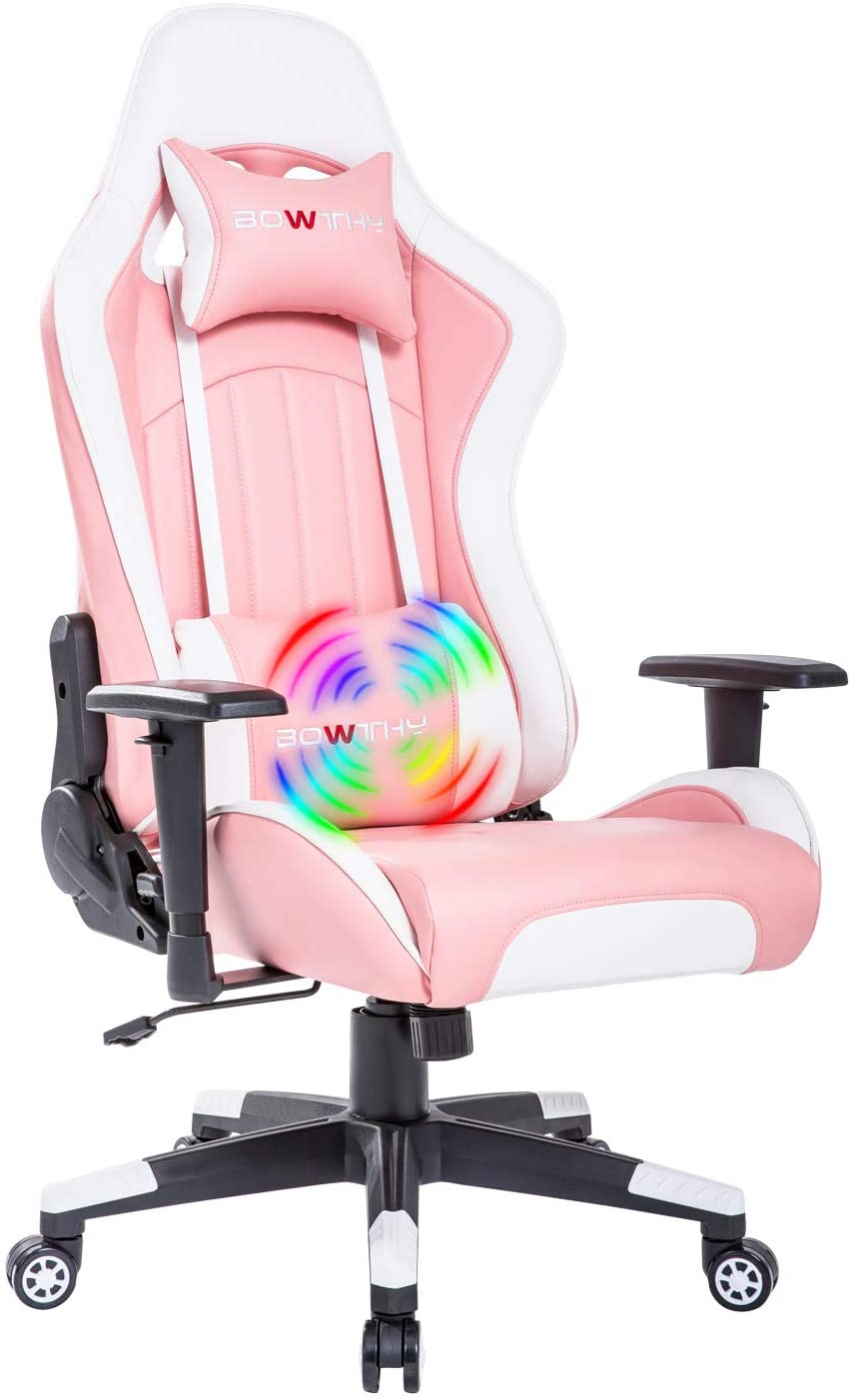 Bowthy Massage Pink Gaming Chair