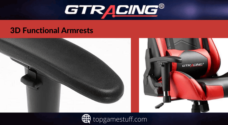 3D functional armrests of gt099