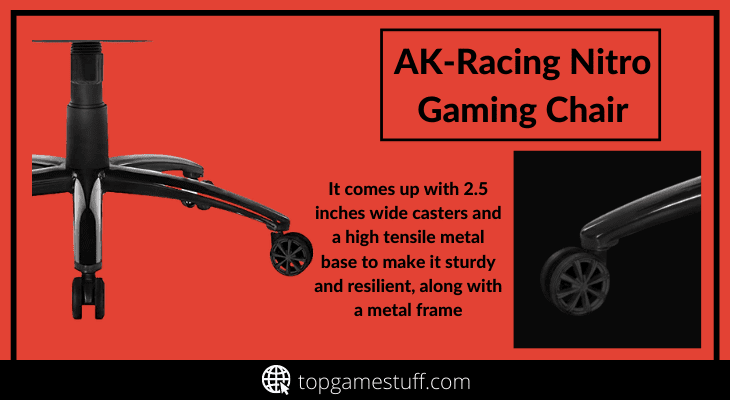 AK-racing nitro gaming chair with metal body