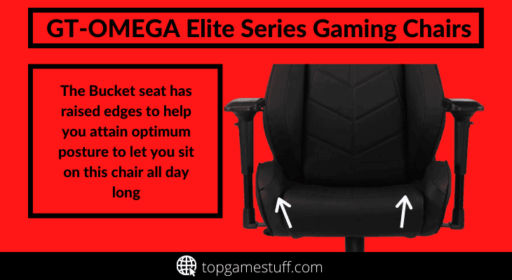 Bucket seat of GT-OMEGA gaming chair